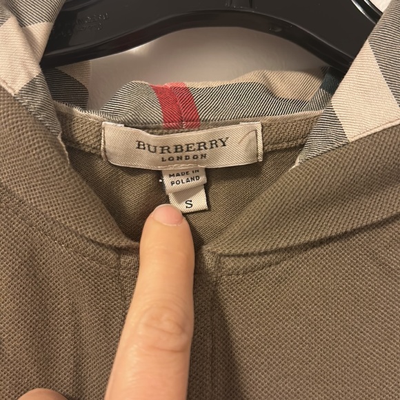 Burberry full olive green track suit with Burberry print piping, lightly worn - Picture 2 of 16